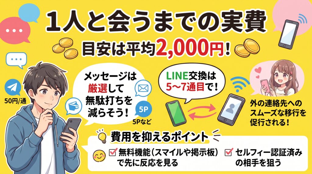 1人と会うまでの実費の概要