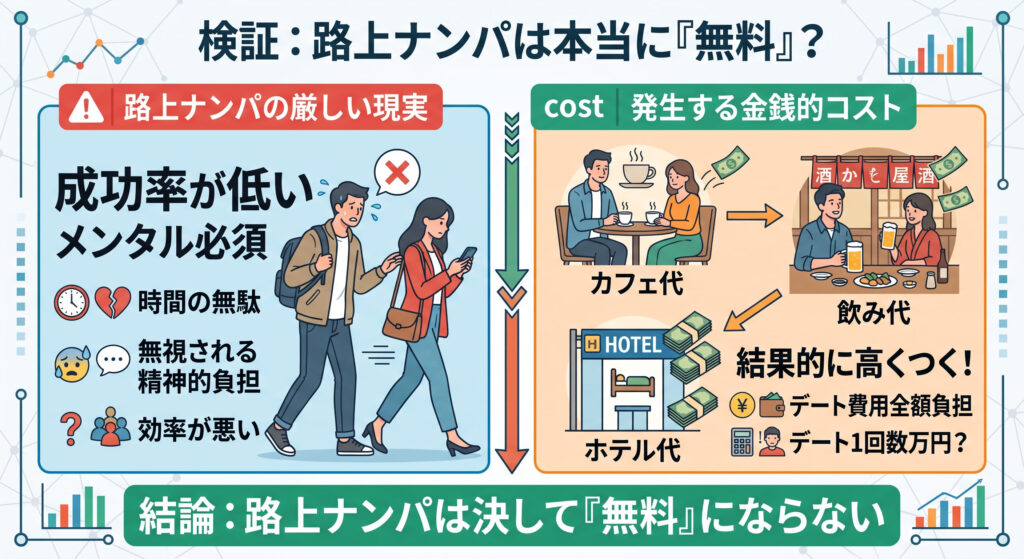 3. 路上ナンパ【成功率が低くホテル・飲み代は必須】の概要