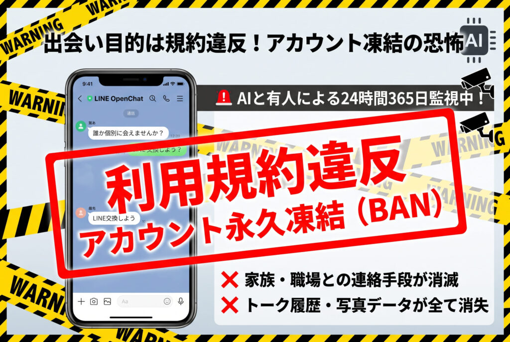 LINE公式は「出会い目的」を厳格に禁止しているの概要