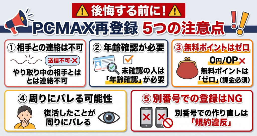PCMAX再登録の注意点の概要