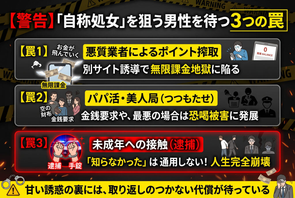 「自称処女」を狙う男性に待ち受ける3つの致命的な罠の概要