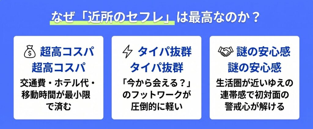 なぜ「近所のセフレ」は最高なのか？