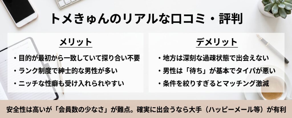 トメきゅんの口コミ概要