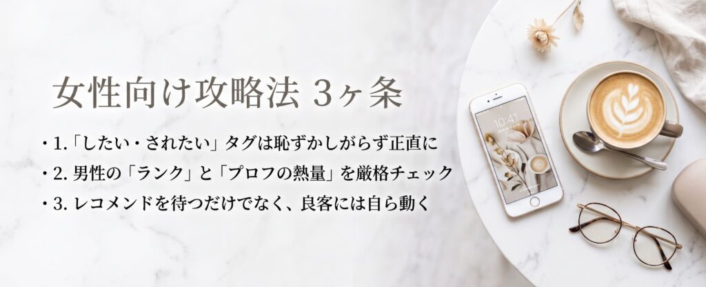 トメきゅん女性向けの攻略方法概要