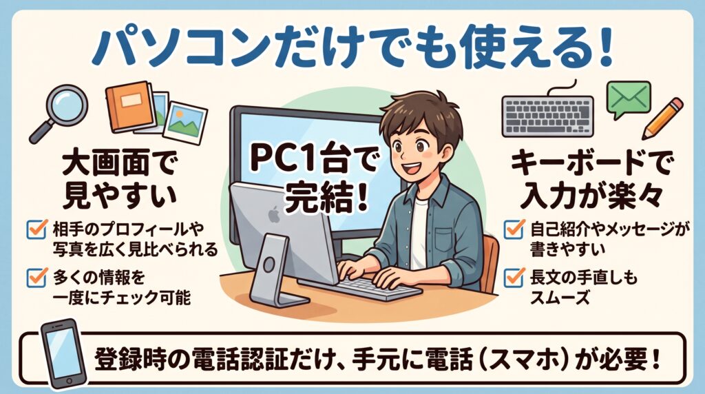 パソコンだけでも使えるの概要