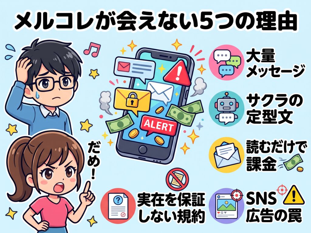 メルコレが会えない5つの理由の概要