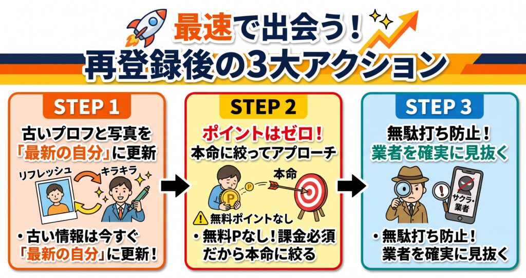 再登録したら最初にやることの概要