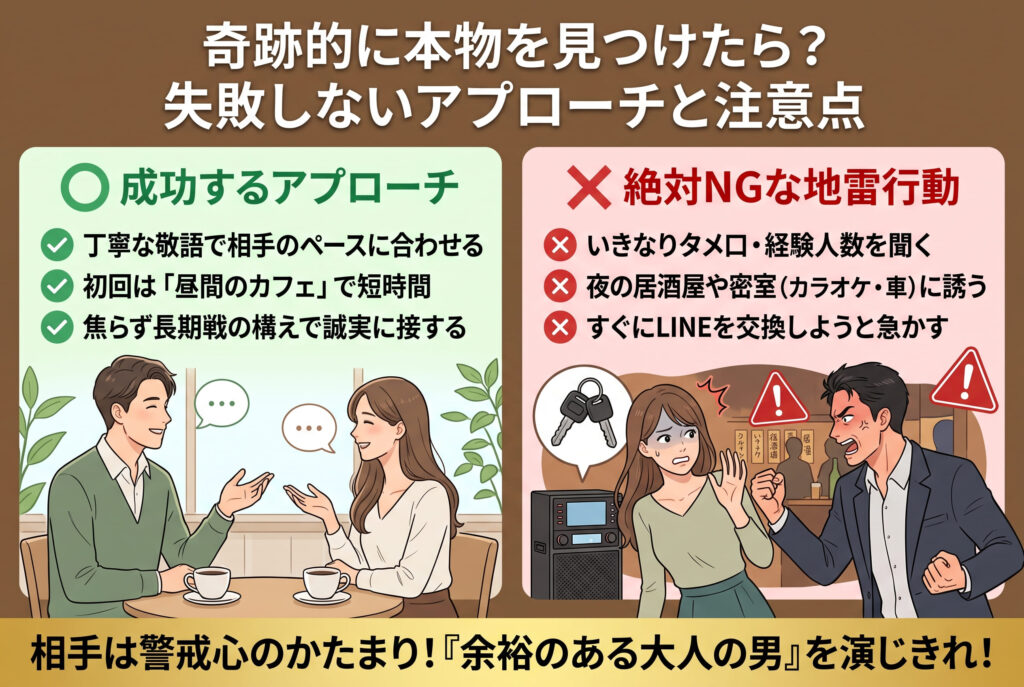 奇跡的に「本物」を見つけた際の正しいアプローチと注意点の概要