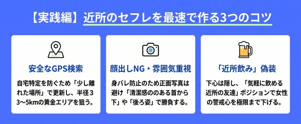 実践編】近所のセフレを最速で作る3つのコツ