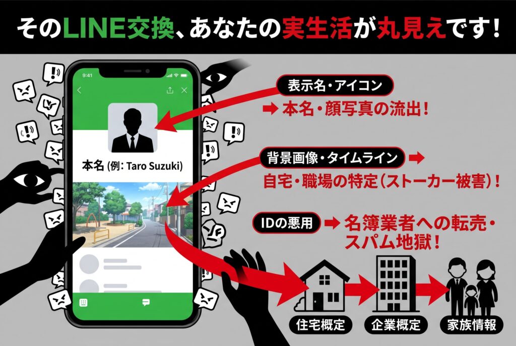 普段使いのLINEからの「個人情報流出・身バレ」の概要