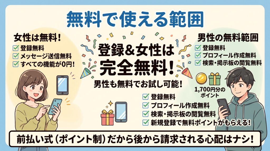 無料で使える範囲の概要